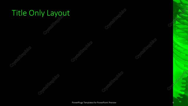 Title Only presentation slide layout