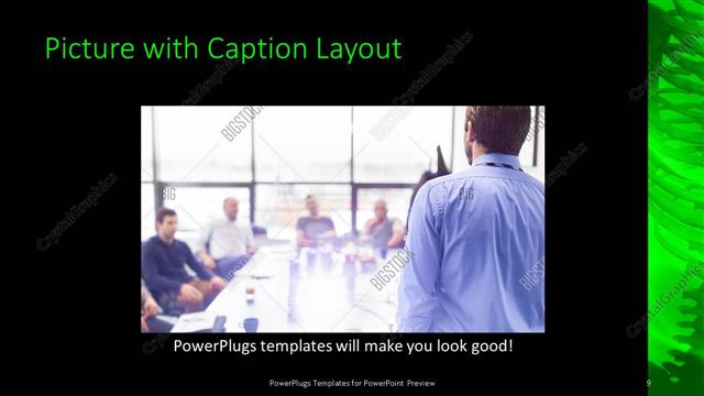 Picture with Caption presentation slide layout