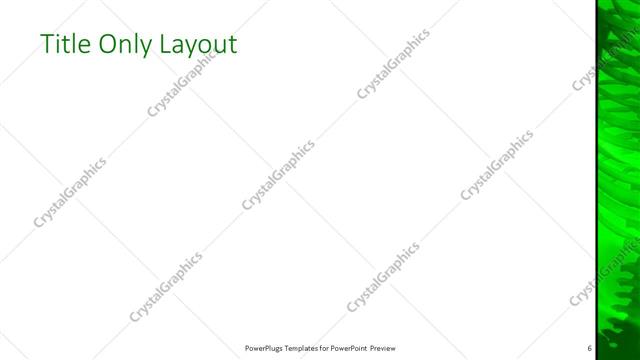 Title Only presentation slide layout