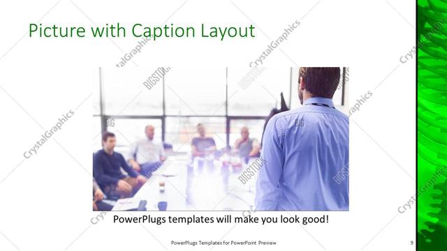 Picture with Caption presentation slide layout