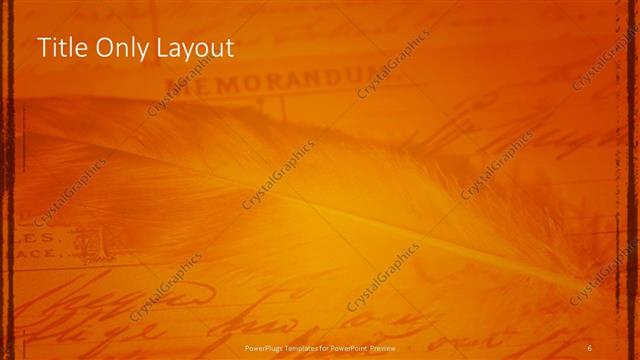 Title Only presentation slide layout