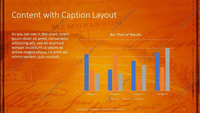 Content with Caption presentation slide layout