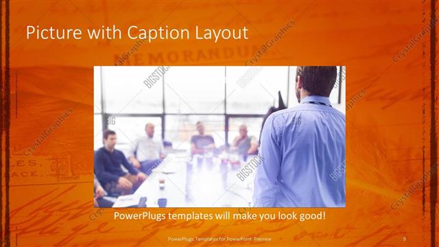 Picture with Caption presentation slide layout
