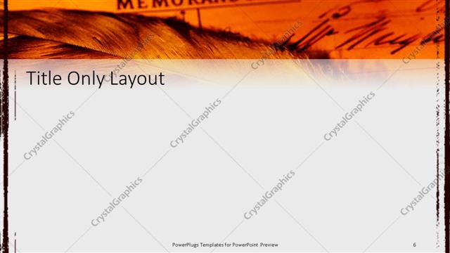 Title Only presentation slide layout