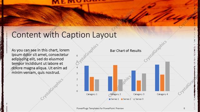 Content with Caption presentation slide layout