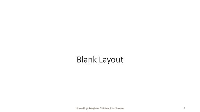 Blank presentation slide layout