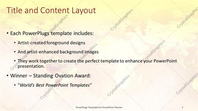 Title and Content presentation slide layout