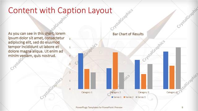 Content with Caption presentation slide layout