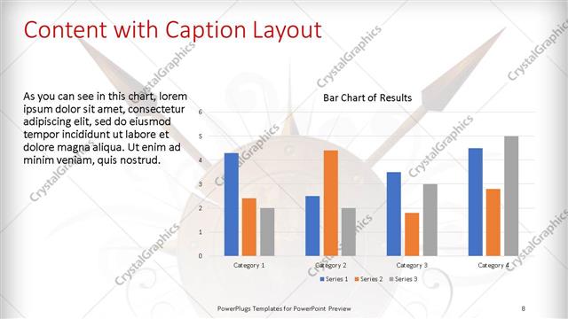 Content with Caption presentation slide layout
