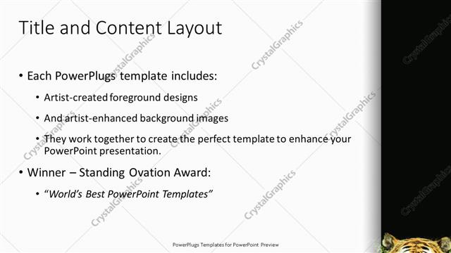 Title and Content presentation slide layout