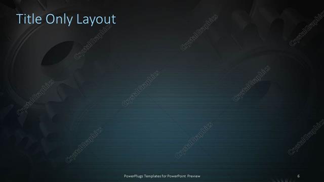 Title Only presentation slide layout