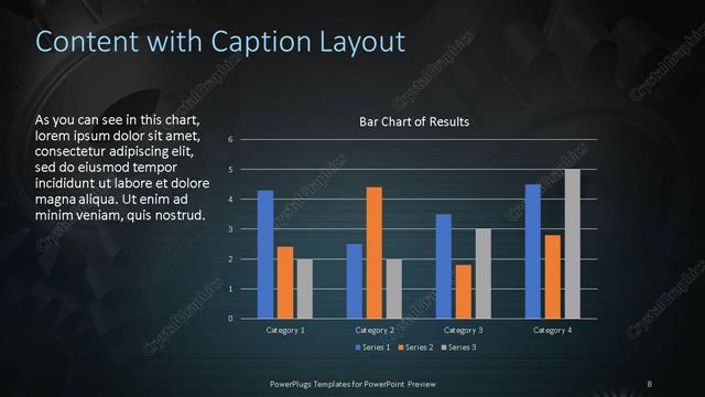 Content with Caption presentation slide layout