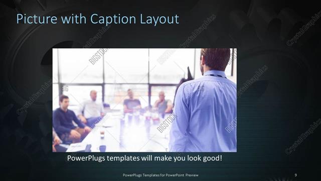 Picture with Caption presentation slide layout