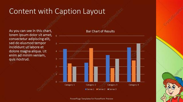 Content with Caption presentation slide layout