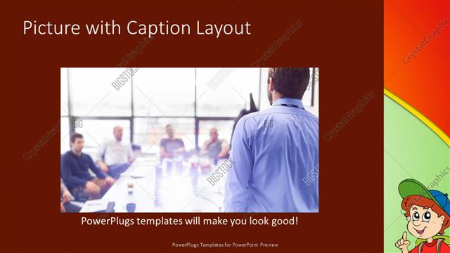 Picture with Caption presentation slide layout