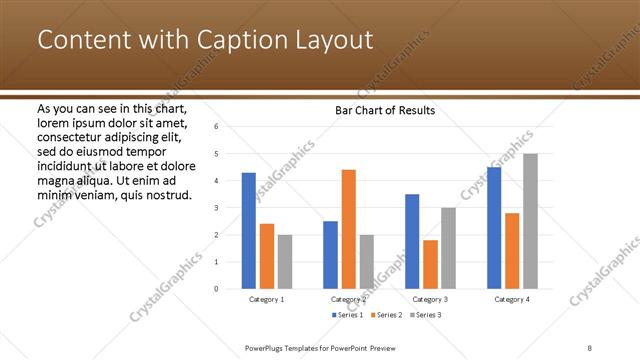 Content with Caption presentation slide layout
