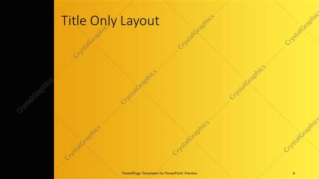 Title Only presentation slide layout