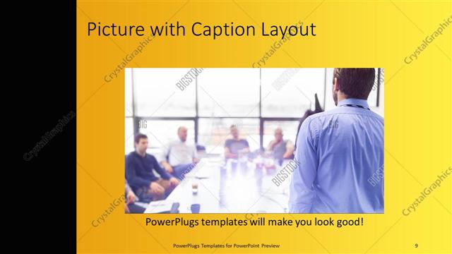 Picture with Caption presentation slide layout