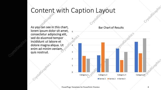 Content with Caption presentation slide layout