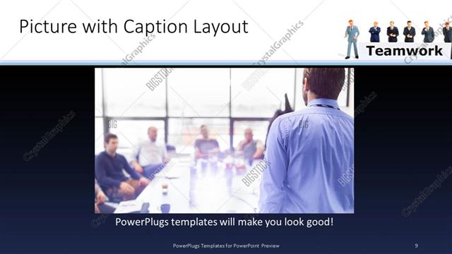 Picture with Caption presentation slide layout