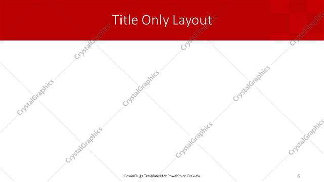 Title Only presentation slide layout