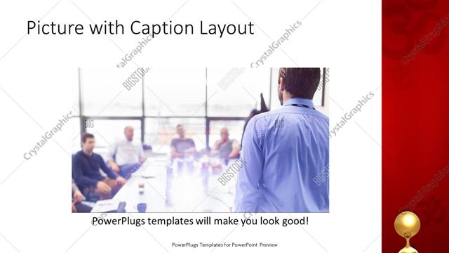 Picture with Caption presentation slide layout