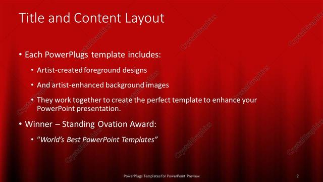 Title and Content presentation slide layout