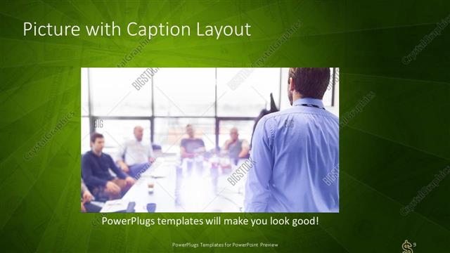 Picture with Caption presentation slide layout