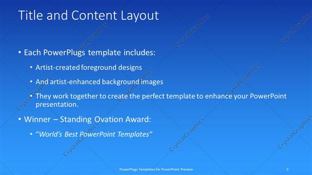Title and Content presentation slide layout