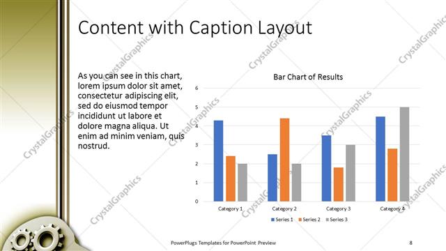 Content with Caption presentation slide layout
