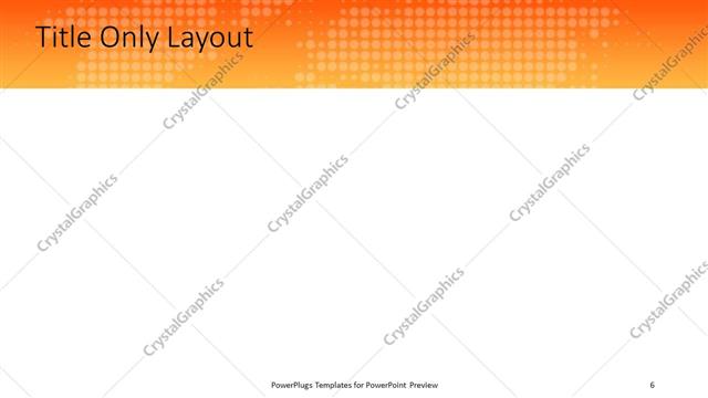 Title Only presentation slide layout