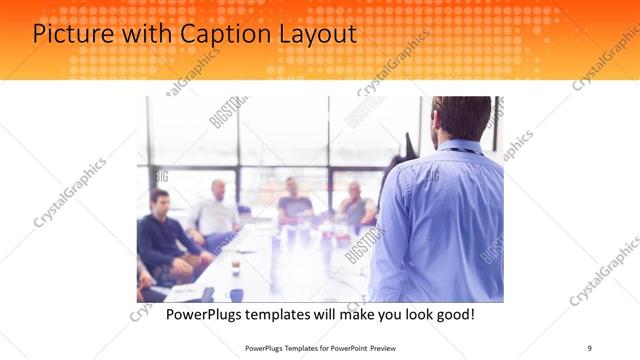 Picture with Caption presentation slide layout