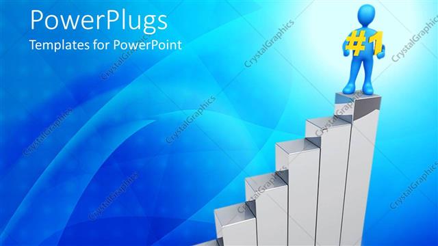  Presentation with animated - Animated depiction of a human standing on some bars