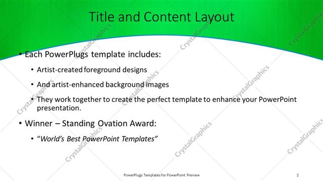 Title and Content presentation slide layout