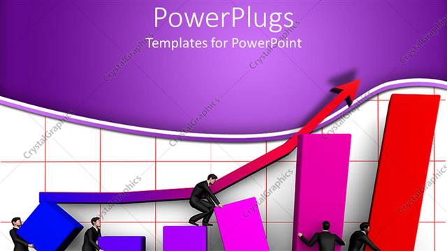  Presentation with climbing - Animated depiction of humans climbing bars and a blue arrow