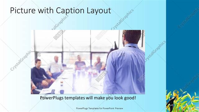 Picture with Caption presentation slide layout