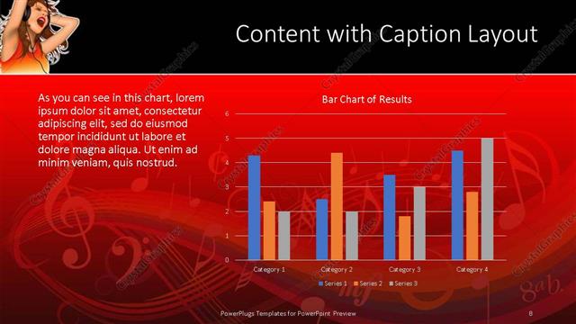 Content with Caption presentation slide layout