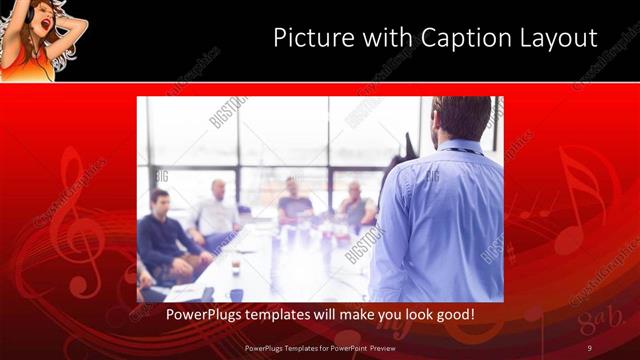 Picture with Caption presentation slide layout