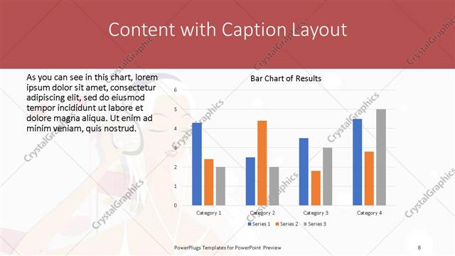 Content with Caption presentation slide layout