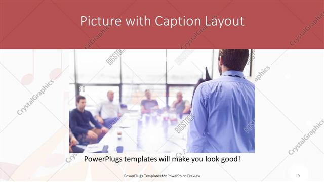 Picture with Caption presentation slide layout