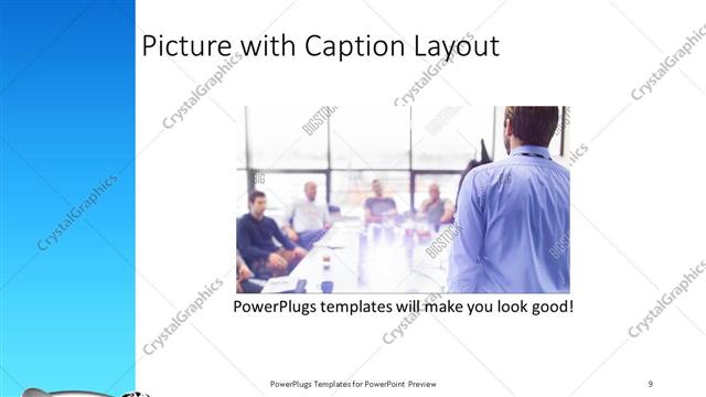 Picture with Caption presentation slide layout