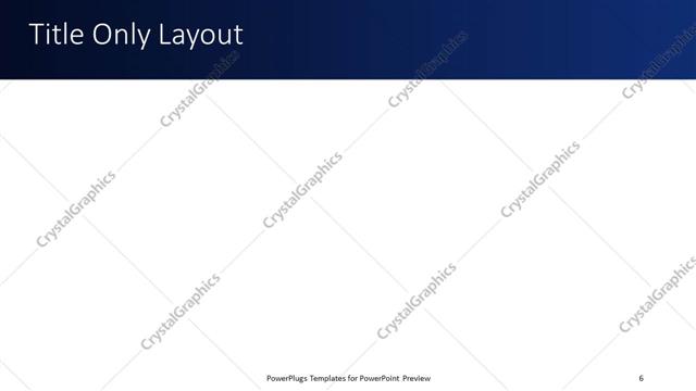 Title Only presentation slide layout