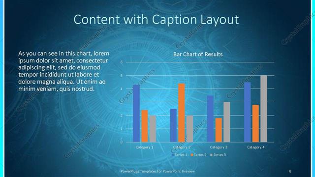 Content with Caption presentation slide layout