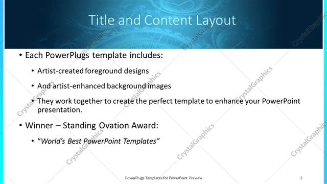 Title and Content presentation slide layout
