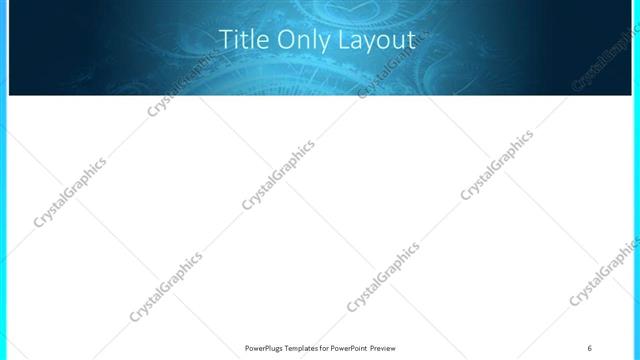 Title Only presentation slide layout