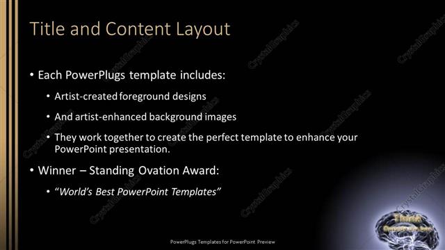 Title and Content presentation slide layout
