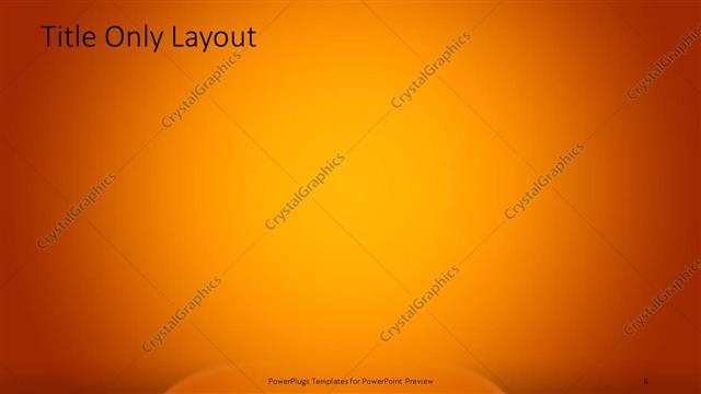 Title Only presentation slide layout