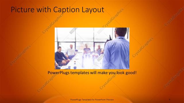 Picture with Caption presentation slide layout