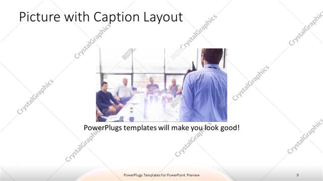 Picture with Caption presentation slide layout
