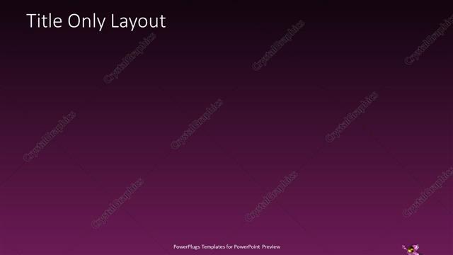 Title Only presentation slide layout